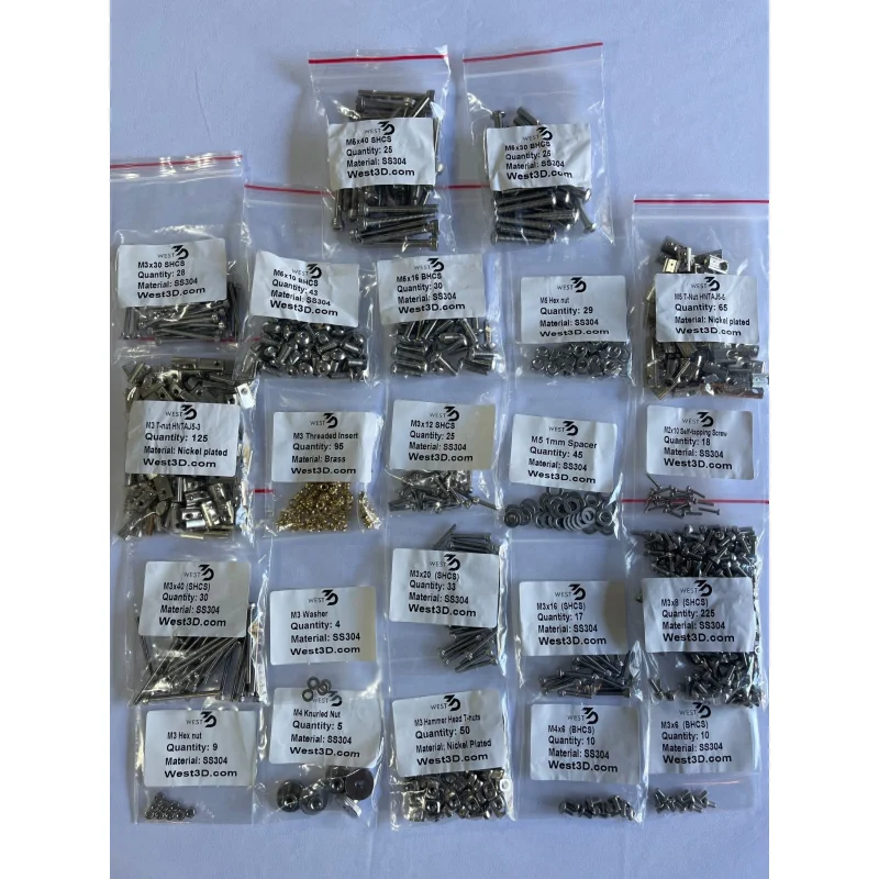 West3D Stainless Steel Fastener Kit for Voron 2.4 (BDF)