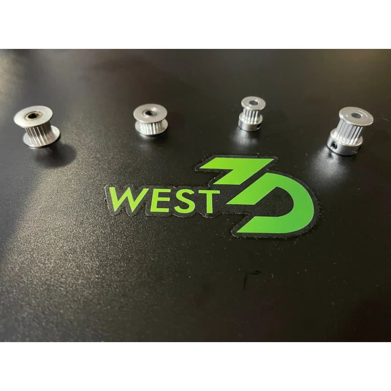 Silver Pulleys and Idlers (GT2 20T, GT2 16T)