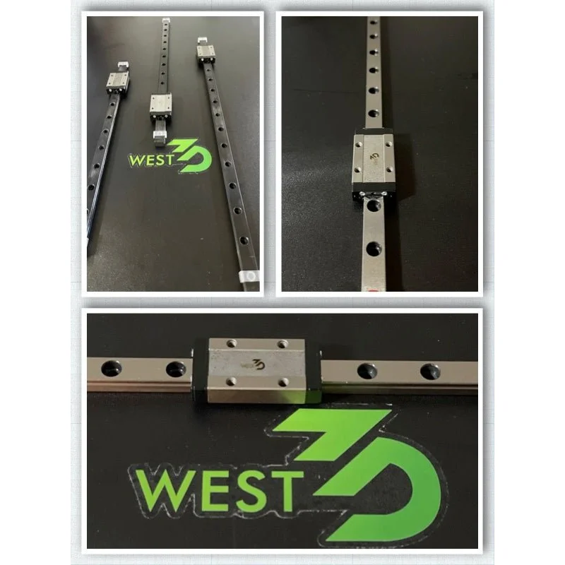 West3D Printing MGN12H-1R-300/350/400/450 Linear Rails with Carriages CNA / H Class Silver