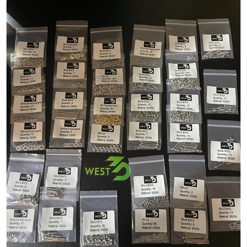 West3D Stainless Steel Fastener Kit for Micron (BDF)