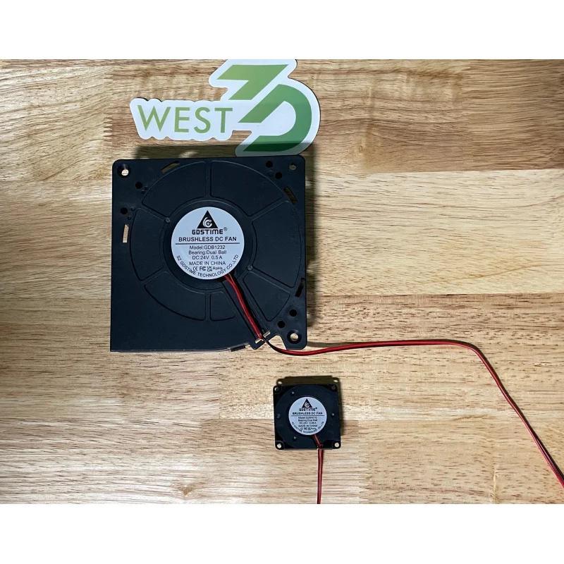 GDSTIME 12032 DC 24V 120x120x32mm Centrifugal Blower Fan GDB1232 Dual Ball Bearing 3100RPM .5A XH2.54 120mm blower