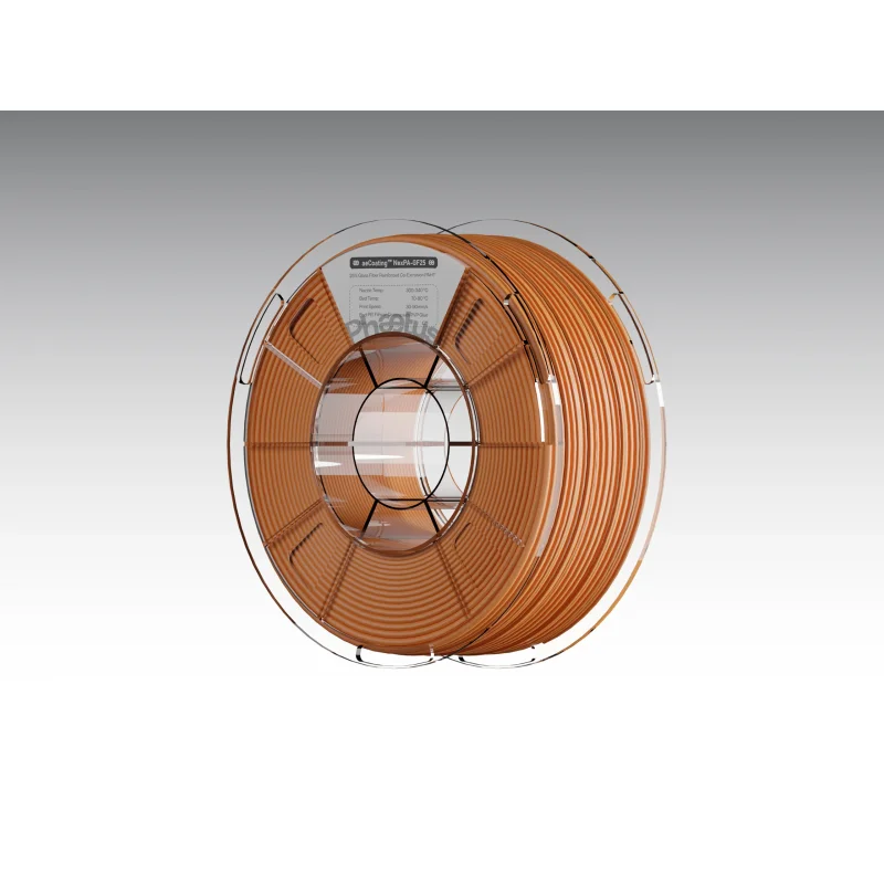 Phaetus aeCarbon NexPA-CF25 Carbon Fiber Filled Nylon Co-extrusion (aeCoating) 3D Printer Filament 1KG 1.75mm Black