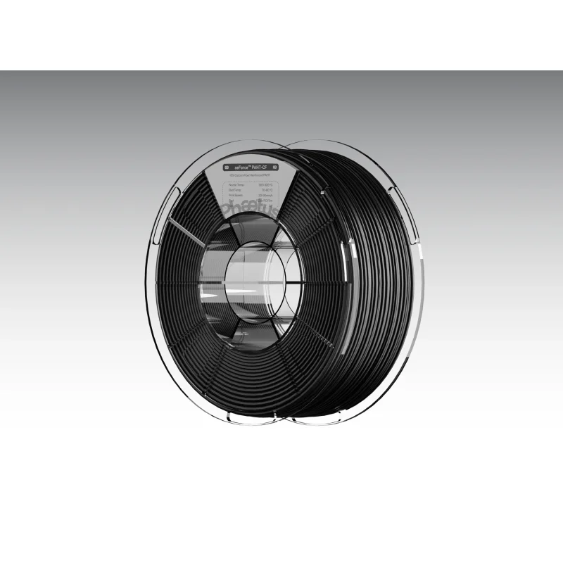 Phaetus aeForce PAHT-CF 15% Carbon Fiber Filled High Temp Nylon Co-extrusion (aeCoating) 3D Printer Filament 1KG 1.75mm Black