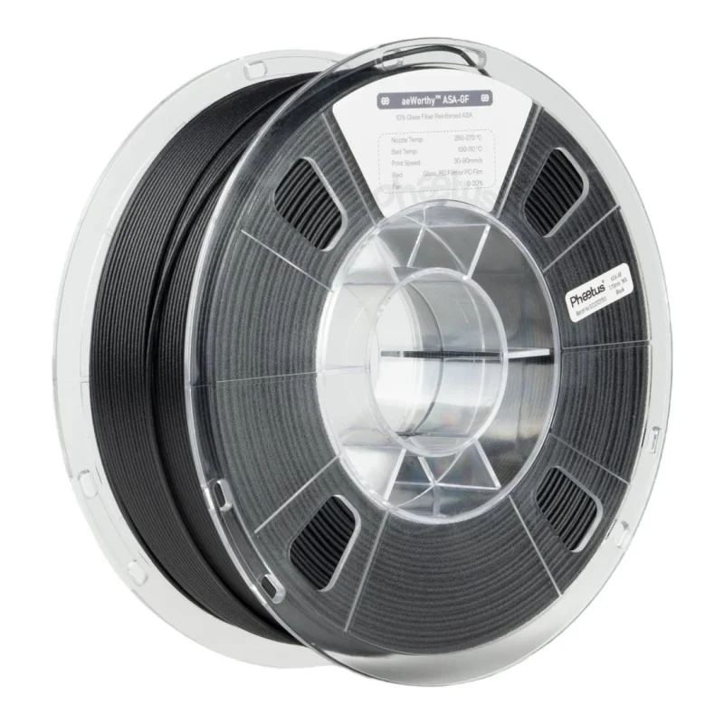 Phaetus aeWorthy ASA-GF GLASS FILLED ASA (Multiple Colors) 3D Printer Filament 1KG 1.75mm Black
