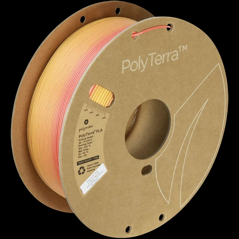 Polymaker Panchroma Gradient PLA 3D Printer Filament 1KG 1.75mm Dual-Gradient Wood