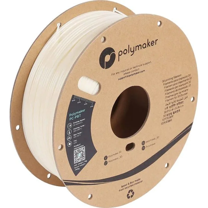 Polymaker PC-PBT Blend Filament 3D Printer Filament 1KG 1.75mm Natural