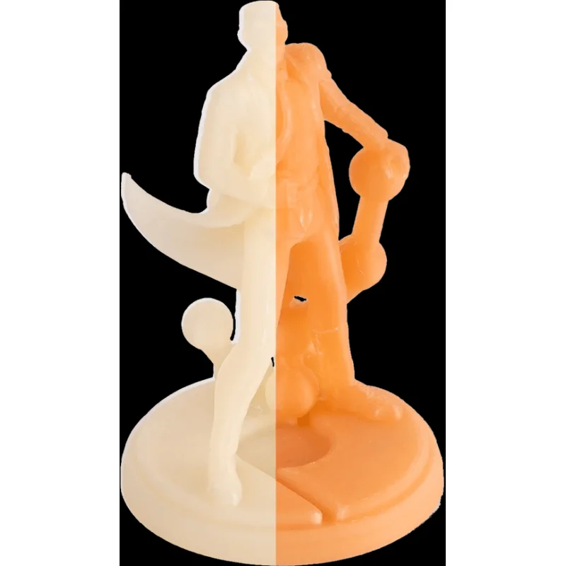 Polymaker PolyLite UV Color Changing PLA 3D Printer Filament 1KG 1.75mm Natural to Orange under UV