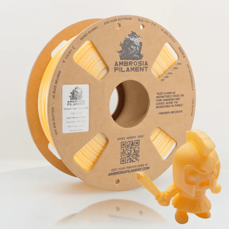 AMBROSIA Dolos Color Shifting PLA Filament of the Gods – 1KG Bambu AMS Friendly Cardboard Spools Premium 3D Printing Filament Prince of Purple