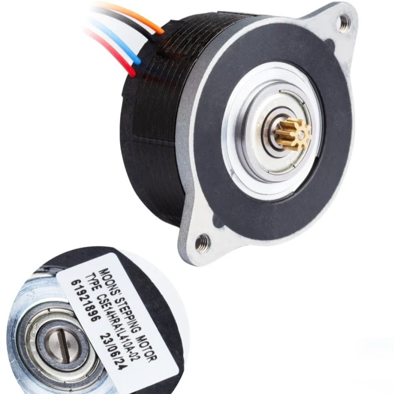 Moons’ Nema14 36mm Pancake Stepper Motor 8 Tooth (Sherpa) CSE14HRA1L410A-02