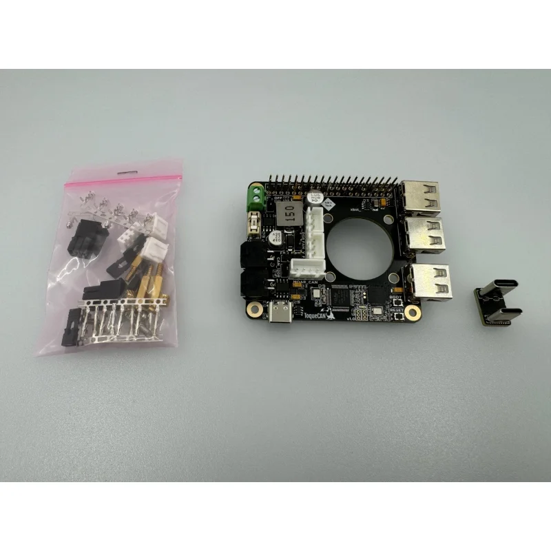 ToqueCAN: Pi Toque With 2x CAN, 3 Port USB Hub and 24V>5V@5A Regulator
