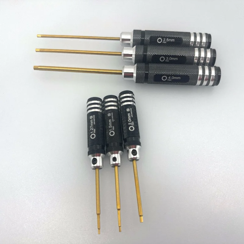 Set of 6 Metric Hex Key Drivers for 3D Printers – Allen Keys Straight / Screw Driver style