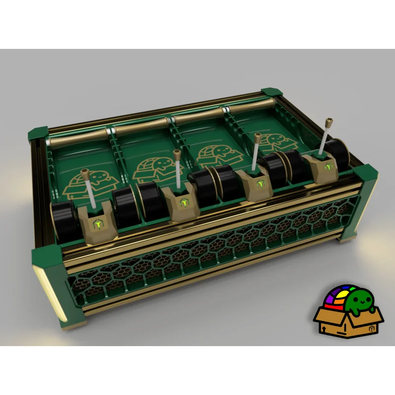 Box Turtle Automated Filament Changer / Multi-Color System By Armored Turtle with BONUS Injection Molded Trays! Black