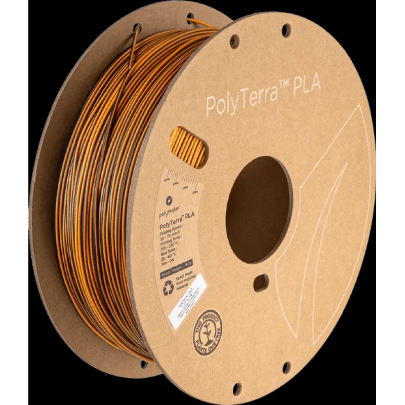 Polymaker Panchroma Dual Matte PLA 3D Printer Filament 1KG 1.75mm Shadow Orange (Orange-Black)