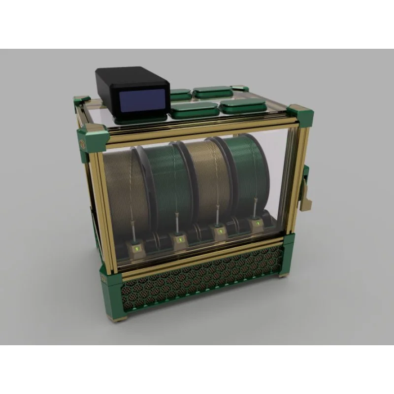 Enclosure for Box Turtle Automated Filament Changer / Multi-Color Unit By Armored Turtle Black