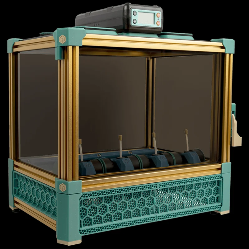 GOLD Edition Box Turtle Automated Filament Changer Kit with Box Turtle, Enclosure, LED Kit, BT-IO Board and BONUS Injection Molded Trays