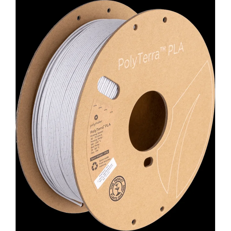 Panchroma” Marble Matte (Formerly PolyTerra) PLA 3D Printer Filament 1KG 1.75mm Marble White (HEX Code – CFCCD6)
