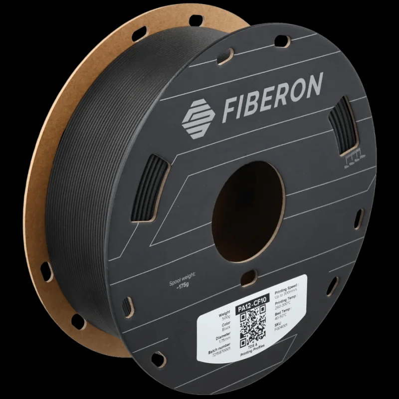 Polymaker Fiberon Engineering Filament – PA12-CF10 (500g) Black