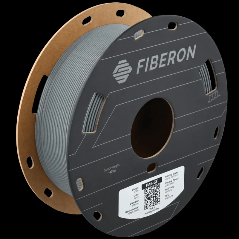 Polymaker Fiberon Engineering Filament – PA6-GF25 (500g) Dark Grey
