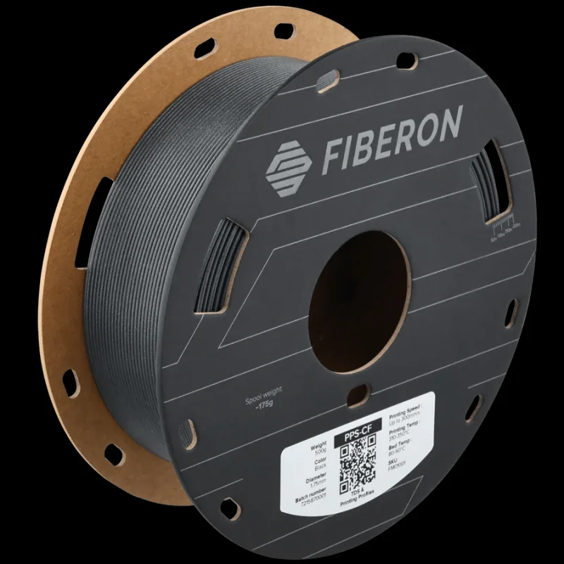 Polymaker Fiberon Engineering Filament – PPS-CF10 (500g) Black