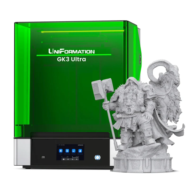 UniFormation GK3 ULTRA 16k SLA Resin Printer with HUGE 13.5″ screen and 160x300x300mm build volume