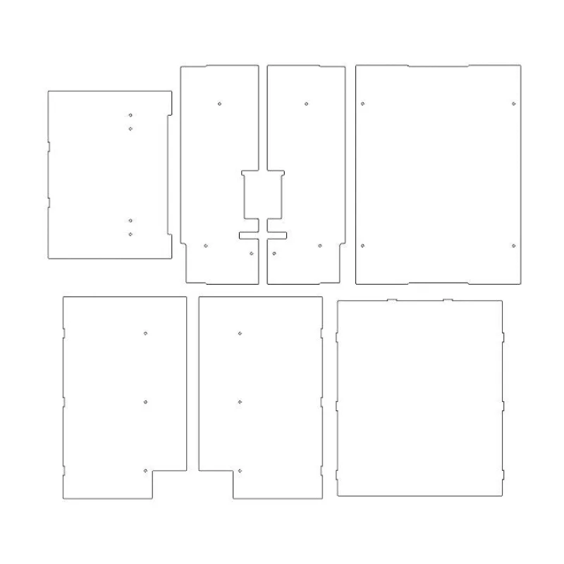 Voron Switchwire ABS Panels White ABS (3mm thick)
