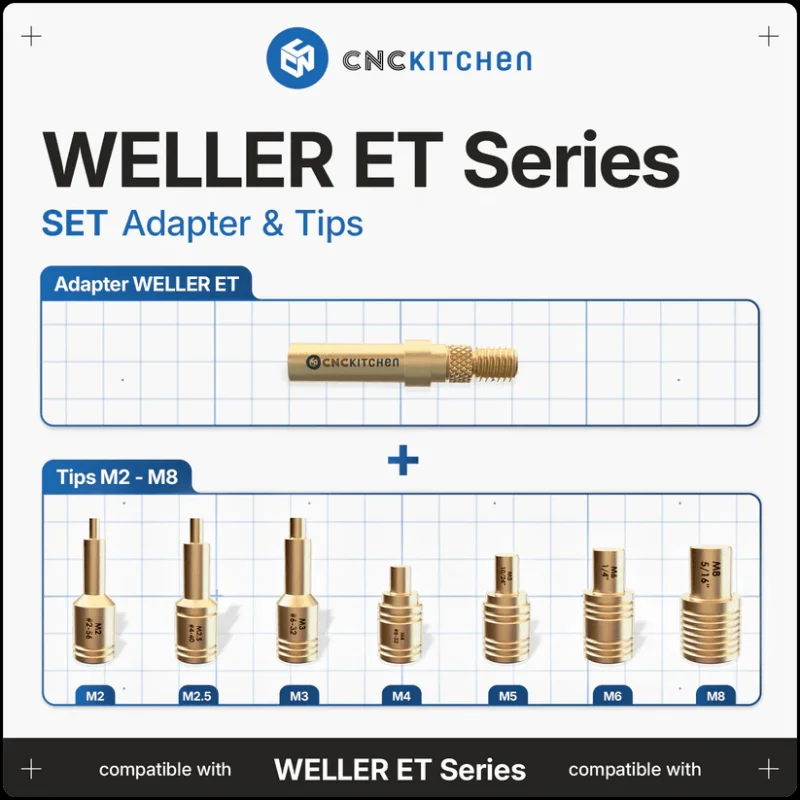 CNC Kitchen Installation Tips SET for Weller ET V2