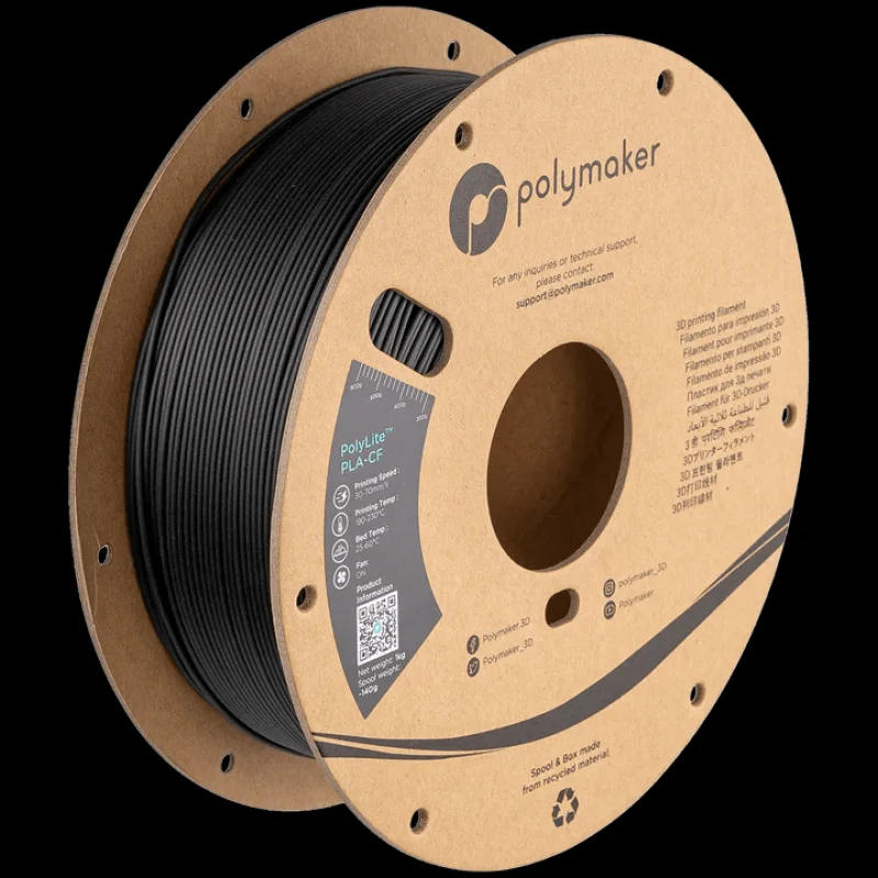 Polymaker PLA-CF Carbon Fiber Filled PLA Black (HEX Code – 000000)