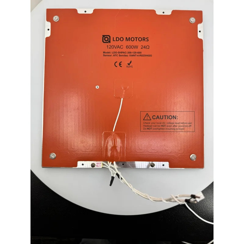 Voron V2.4 and Trident Aluminum Build Plate Complete Kit by LDO Systems (Heater, Magnet, and fuse pre-applied to plate)