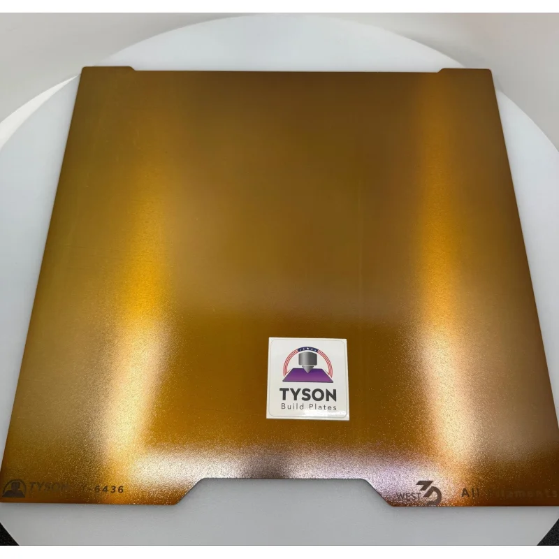 Tyson Build Plate T-6436 Super Alloy Ultimate Version – Heavy Duty Steel Build Surface with excellent adhesion for all filaments