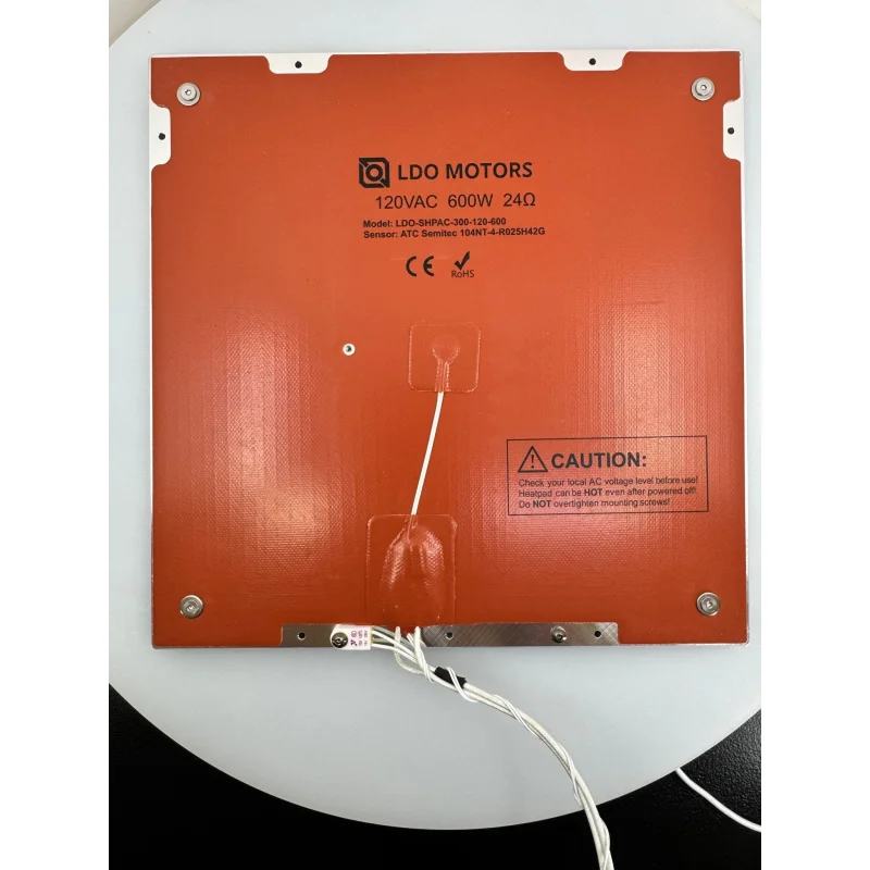 Voron Trident Aluminum Build Plate Complete Kit by LDO Systems (Heater, Magnet, and fuse pre-applied to plate)