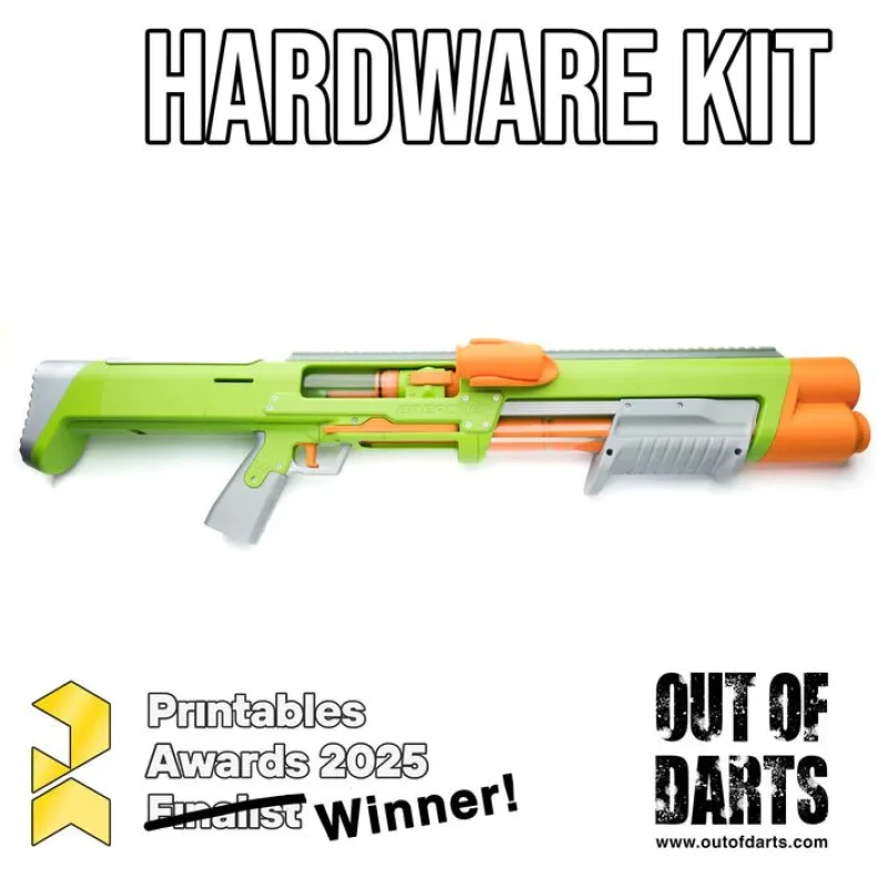 Sillybutts Breacher Hardware Kit – Out of Darts 3D Printed Foam Dart Blaster