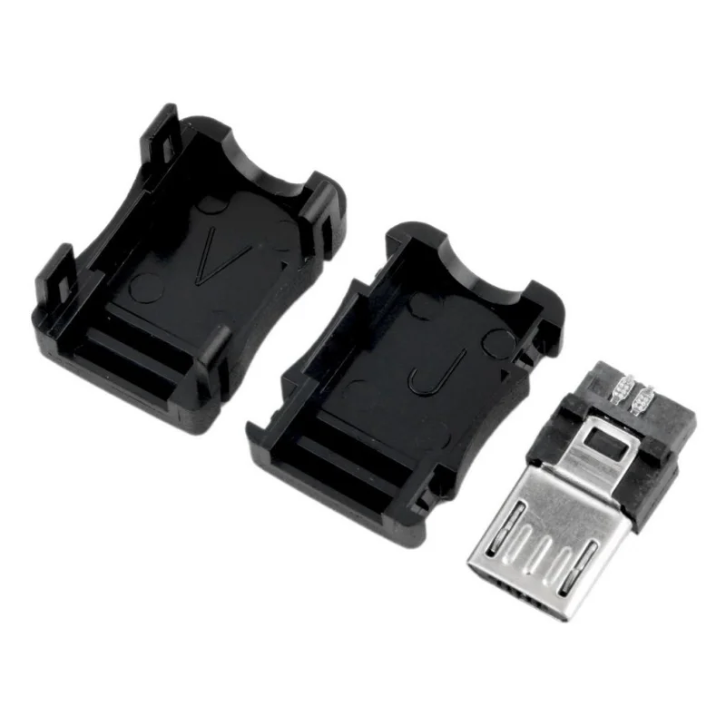 5 Pin Micro USB Type B Male Plug Connector