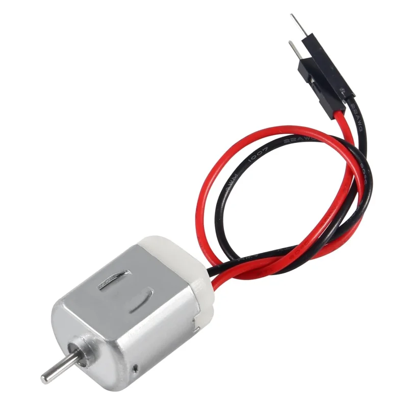 Small Brushed DC Motor MR01 3V 16500 RPM with Jumper Wires