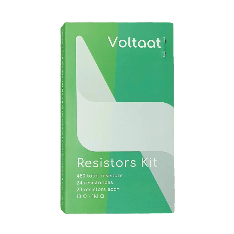 Voltaat Resistors Kit 24 Values, 1/4W, 480 Pack