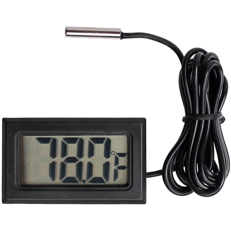 Digital Thermometer with External Probe 50 to 110 C Range