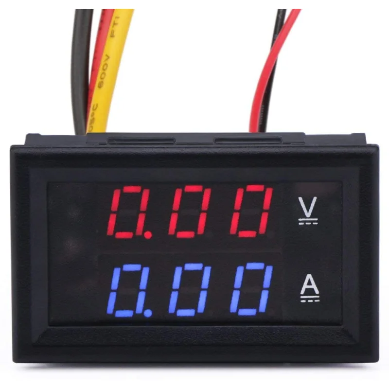 Dual Digital Voltmeter Ammeter 100V 10A DC Panel Meter