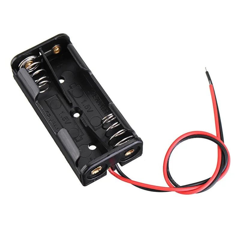 2x AAA Battery Holder 3V Battery Case with Wire Leads