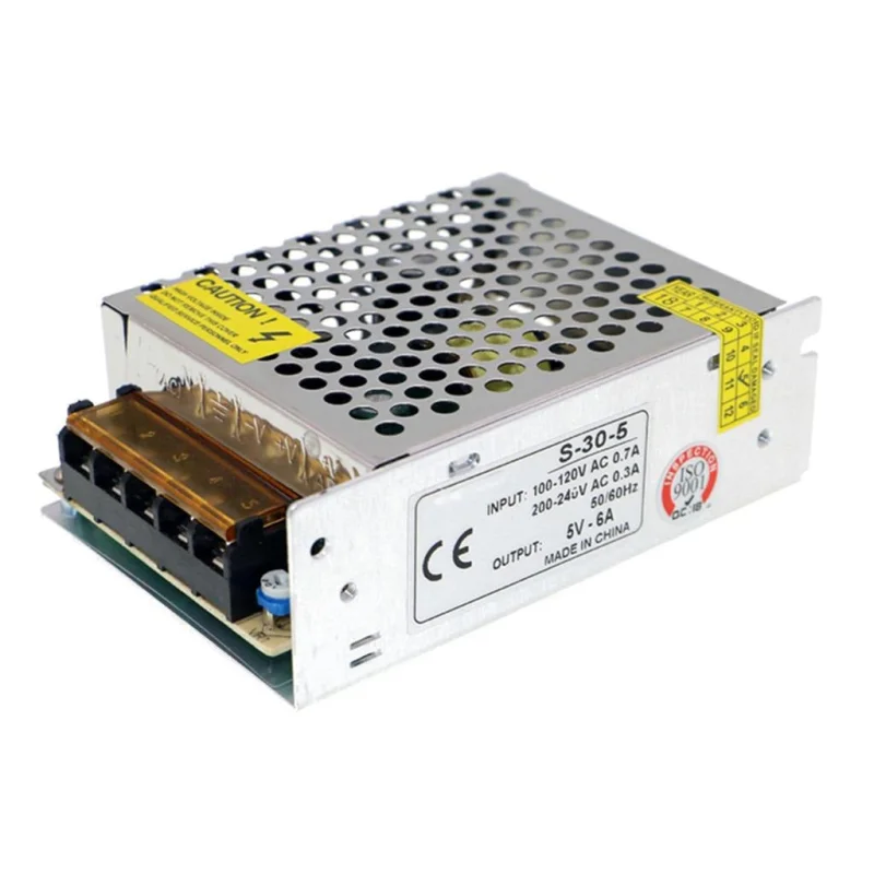 Generic 5V 6A Metal Case AC/DC Power Supply 30W