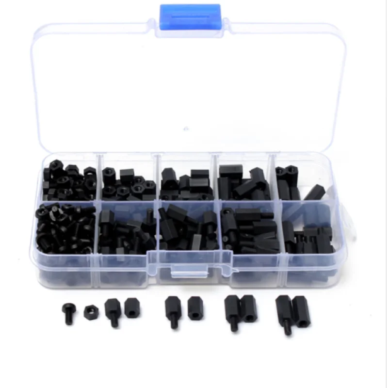 M3 Nylon Screws Nuts And Standoffs Kit 180 Pieces