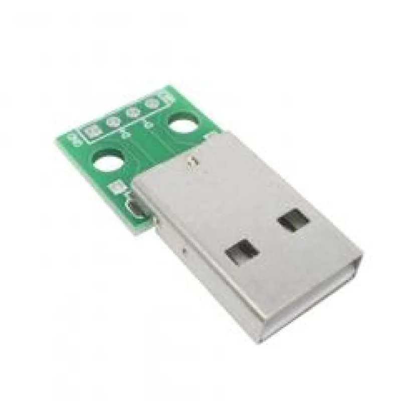 USB Type-A Male to 4-Pin DIP Breakout Adapter