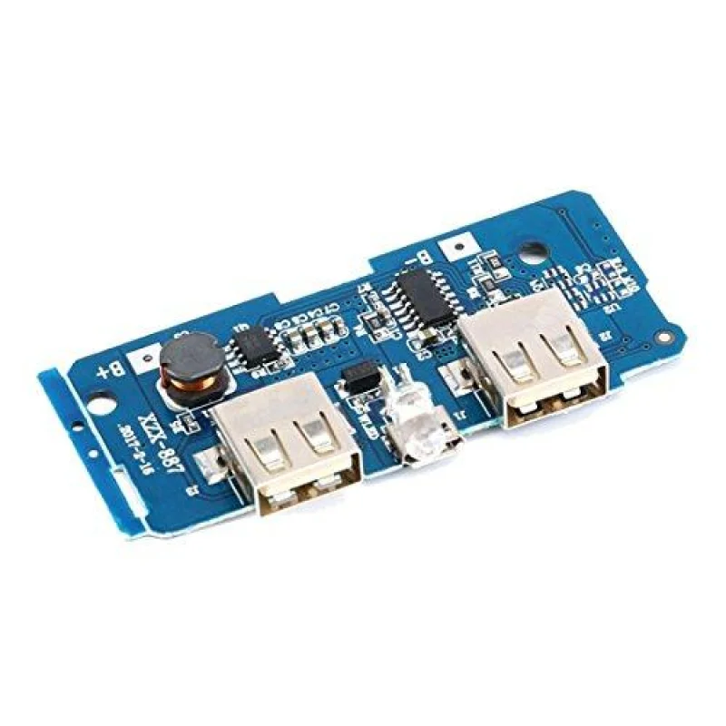 1S 18650 Battery Management Module 5V 2A Dual USB Power Bank