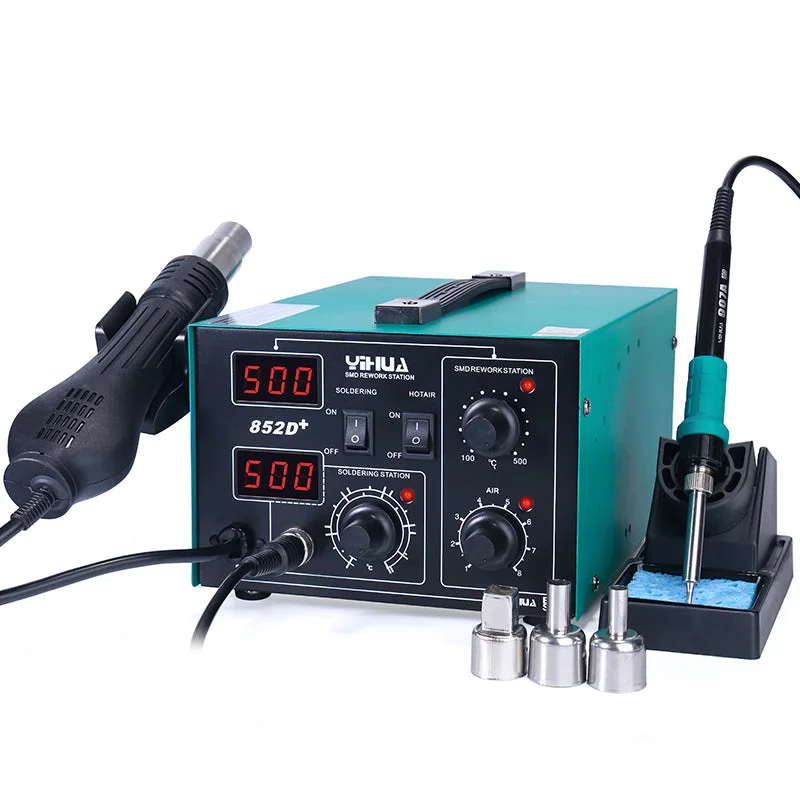 YIHUA 852D+ Hot Air Rework and Soldering Station  740W
