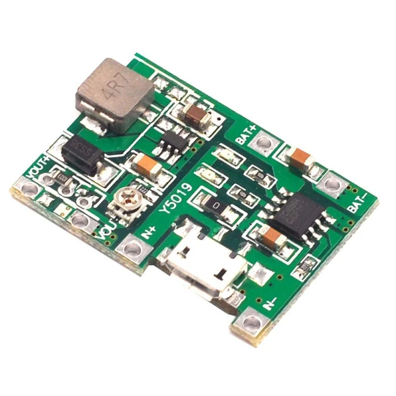 1S 18650 BMS with Adjustable Step-Up Converter and USB Power Bank Module