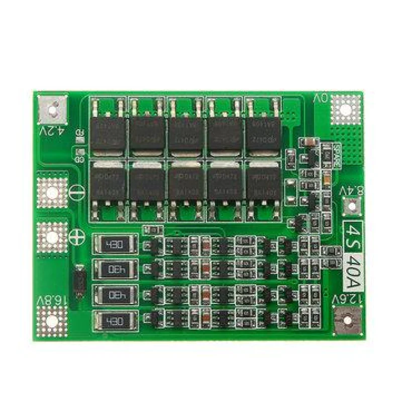 4S 40A 16.8V Li-Ion Battery Protection Board (BMS) for 18650 Batteries