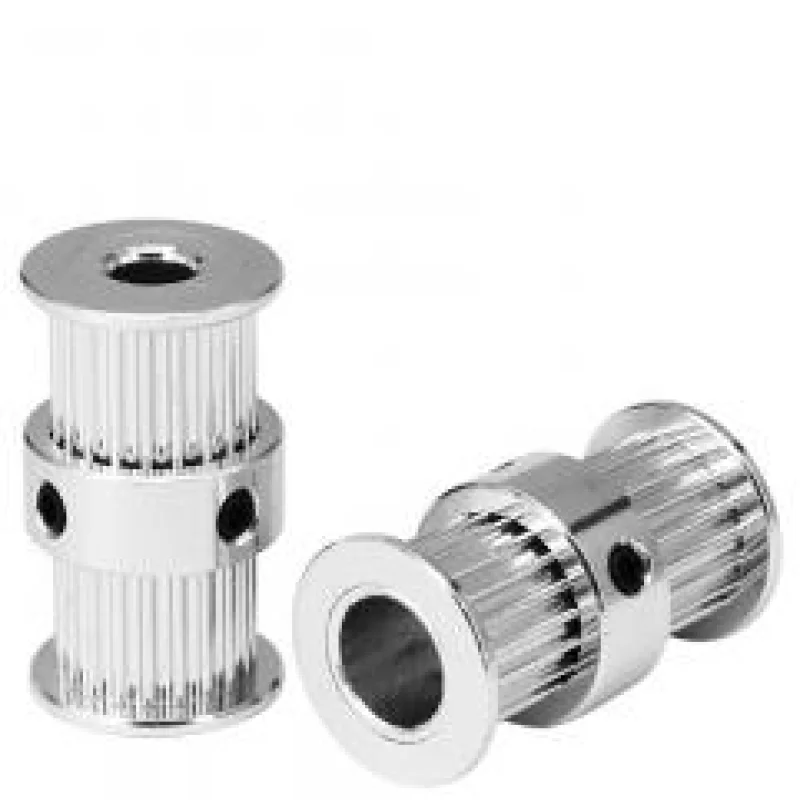 GT2-20T Double Bore Timing Pulley 10mm Width, 5/8mm Bore