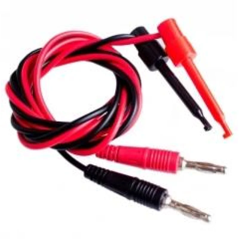 Test Hook Clip to Banana Plug 4mm Connector Test Lead
