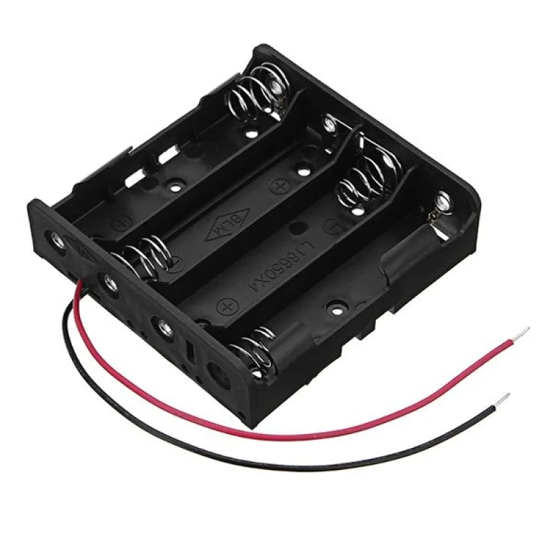 4×18650 Battery Holder Quad Slot Battery Case