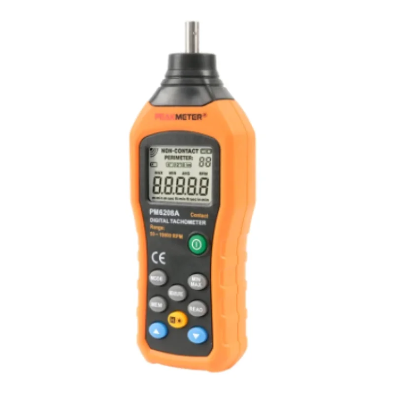 PM6208A Digital Tachometer Non-Contact RPM Meter