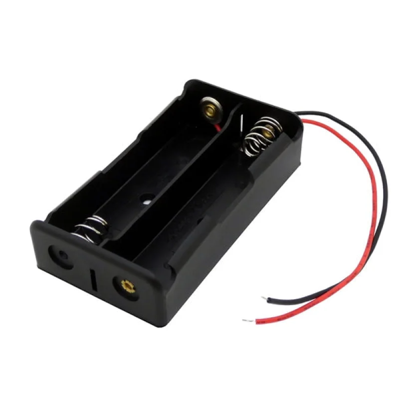 2x 18650 Battery Holder Dual Slot Battery Case