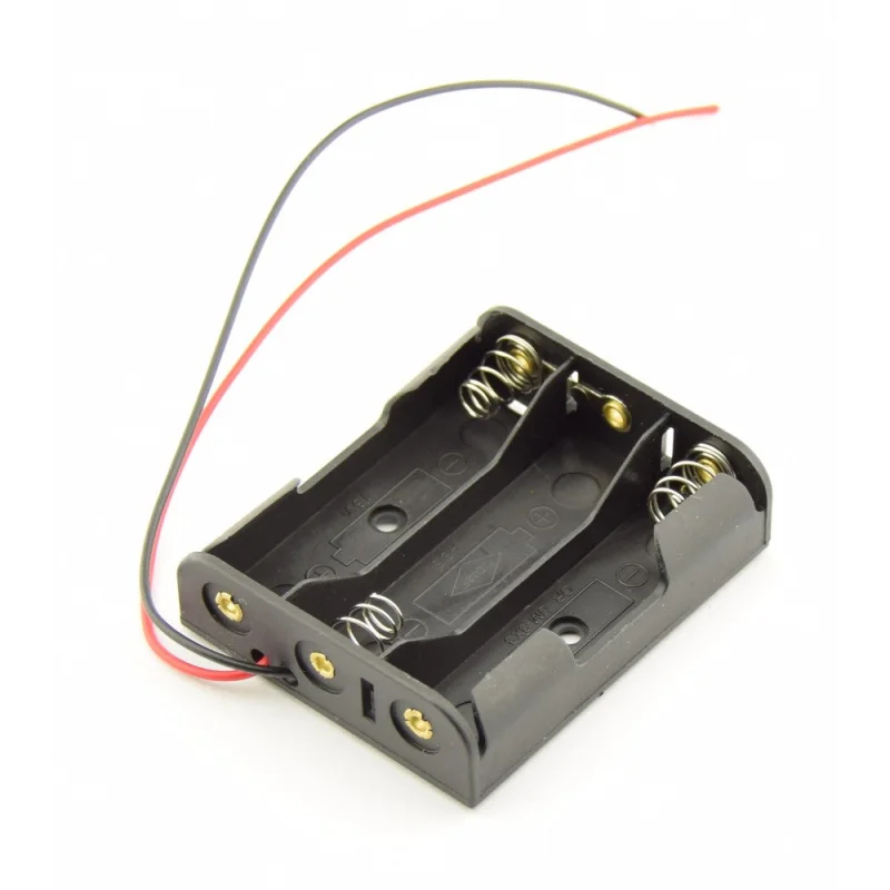 3x AA Battery Holder 4.5V Battery Case with Wire Leads